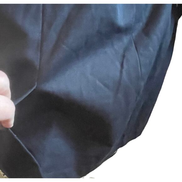 Club Monaco‎ Women Belted Trench Coat L Navy Classic Trendy Minimal Chic Capsule - Picture 10 of 16